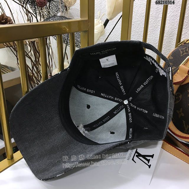 LV男女同款帽子 路易威登重工刺繡棒球帽鴨舌帽  mm1396